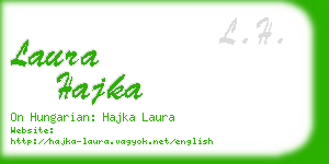 laura hajka business card